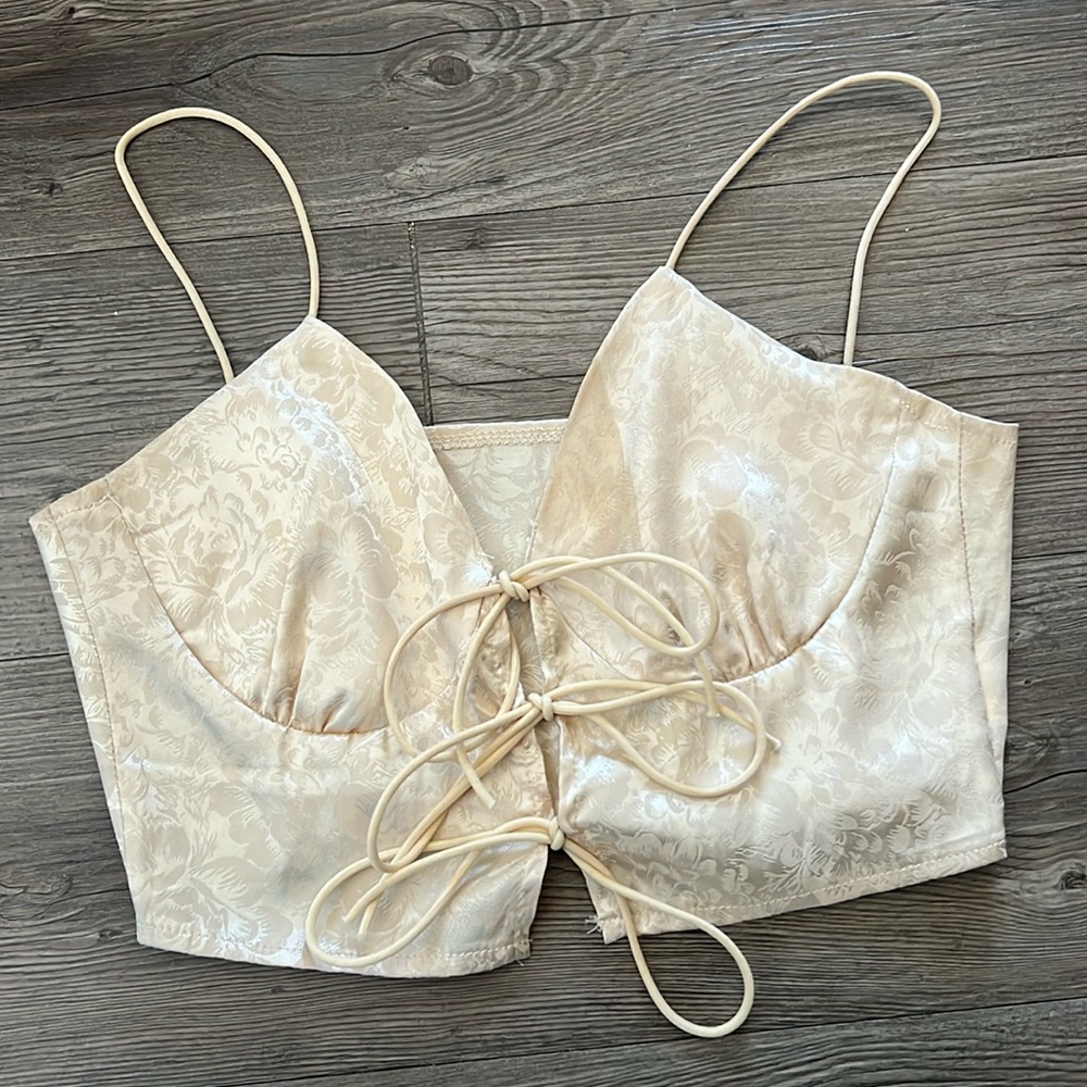 front tie tank top